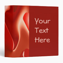 lovely red vinyl binder