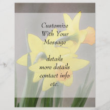 Lovely Spring Daffodils Full Color Flyer