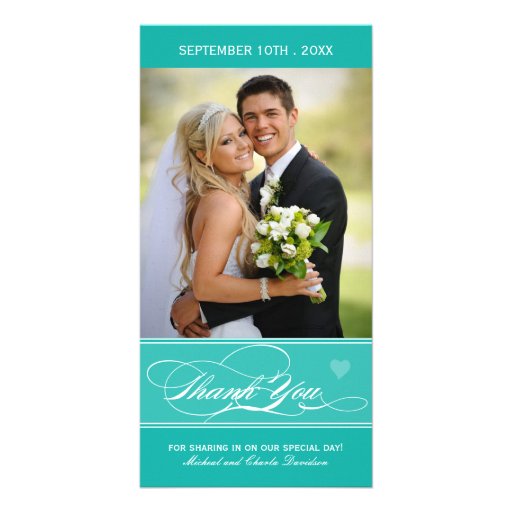Lovely Thank You Photo Card (4x8)