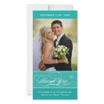 Lovely Thank You Photo Card (4x8)