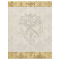 lovely vintage distressed gold damask personalized flyer
