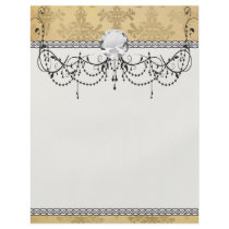 lovely vintage distressed gold damask flyers