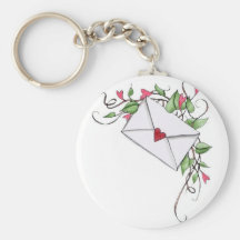 LoveNoteCorner - customizable with your text Keychain