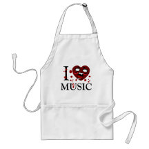 Lover of music_ apron