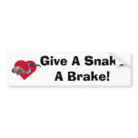 loverattlers, Give A SnakeA Brake! bumper stickers