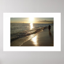 Lovers at Sunset Posters