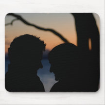 lovers embrace mousemat
