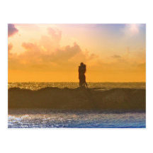 Lovers Kiss Post Card