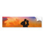 Lovers Kissing at Sunset on the Beach