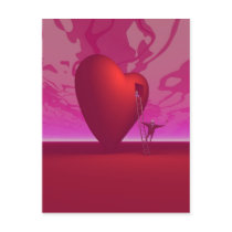 Lovers Romancing Postcard