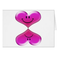 Loves Me, Loves Me Not, Fun Hearts Design Card