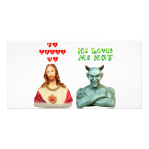 Loves Me -- Loves Me Not (Original Design) Photo Greeting Card