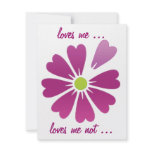 loves me not .. loves me invite