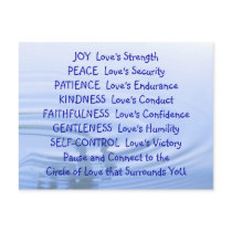 Love's Qualities Post Card