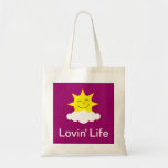 Lovin' Life smiling sun bag