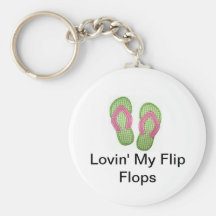 Lovin' My Flip Flops Key Chain