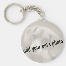 Loving Circle Pet Picture Keychains
