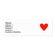 Loving Heart - Profile Card Business Card Templates