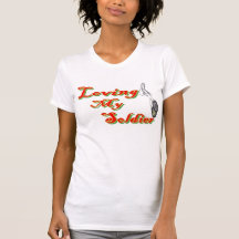 Loving my Soldier, I'm a proud army fiance Tee Shirt