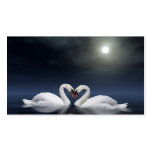 Loving swans business card template