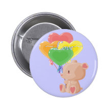 Loving Teddybear Button