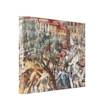 Lovis Corinth - New building in Monte Carlo Stretched Canvas Prints