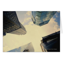 Low angle of the Chrysler Building cards