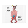 Low Blow Boxer Postcard