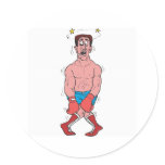 Low Blow Boxer Stickers