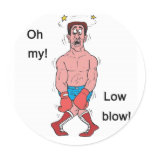 Low Blow Boxer Stickers