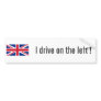 Low Cost Union Jack I Drive On The Left Bumper