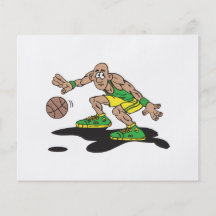 low dribble basketball player flyer design