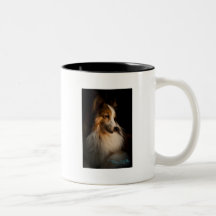 Low Key Shetland Sheepdog Mugs