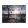 Low sun on snow post card