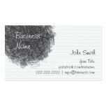 Low-Tech Doodle Note Paper business card