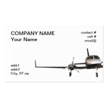 low wing twin,  light aircraft business cards