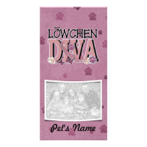 Lowchen DIVA Photo Card Template