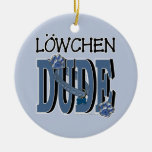 Lowchen DUDE Christmas Ornaments