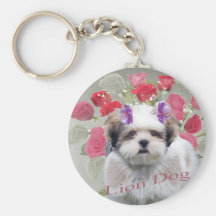 Lowchen Lion Dog Keychain