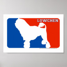 Lowchen Major League Dog Print
