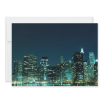 Lower Manhattan Skyline, New York City Personalized Invite
