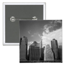 Lower New York City Skyline Button