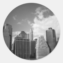 Lower New York City Skyline Stickers