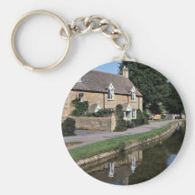 Lower Slaughter River Ewe, Cotswolds, England Key Chains