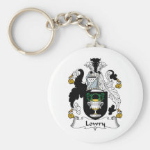 Lowry Family Crest Key Chains