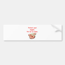 lox and bagels bumper sticker