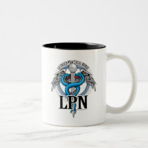 LPN Caduceus Blue Mug