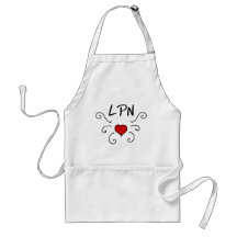 LPN Love Tattoo Apron