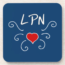 LPN Love Tattoo Beverage Coaster
