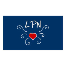 LPN Love Tattoo Business Card Template
